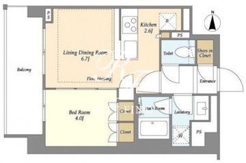 リーブルグラント四谷三丁目 312 間取り図
