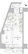 プレミアムキューブG後楽園 703 間取り図