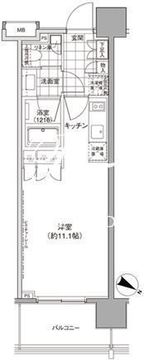 パークハビオ渋谷神山町 1105 間取り図