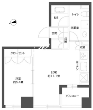 パークキューブ銀座イースト 702 間取り図