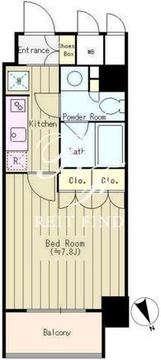 リエゾン銀座一丁目 802 間取り図