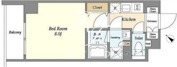 リアン御殿山 603 間取り図