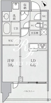 シーズンフラッツ代々木 1003 間取り図