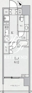 シーズンフラッツ代々木 702 間取り図
