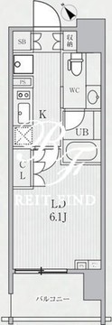 シーズンフラッツ代々木 802 間取り図