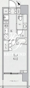 シーズンフラッツ代々木 1302 間取り図