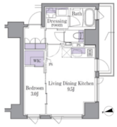 イプセ広尾 203 間取り図