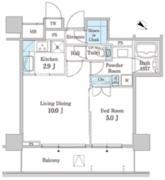 ＭＦＰＲ目黒タワー 307 間取り図