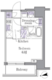 イプセ広尾 502 間取り図