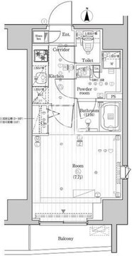 プレミアムキューブG市谷甲良町 504 間取り図