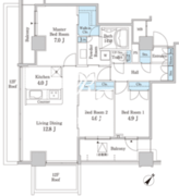ＭＦＰＲ目黒タワー 1503 間取り図