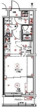 クオリタス大島 305 間取り図
