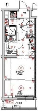 クオリタス大島 204 間取り図