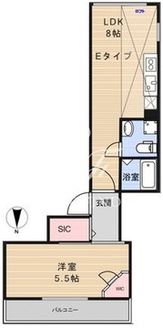 アレッタ大島 502 間取り図