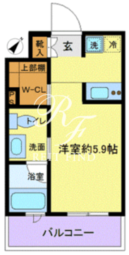 ベルファース水天宮前 205 間取り図
