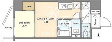 アジュールテラス門前仲町 207 間取り図