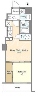 アジュールテラス門前仲町 703 間取り図