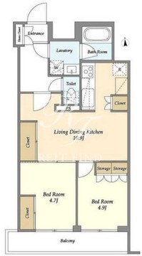 アジュールテラス門前仲町 507 間取り図
