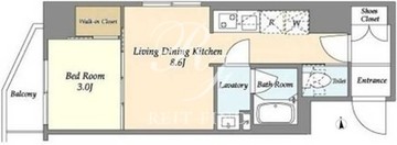 アジュールテラス門前仲町 505 間取り図