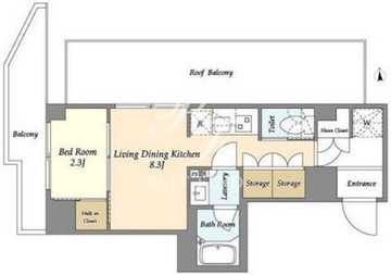 アジュールテラス門前仲町 702 間取り図
