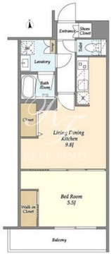アジュールテラス門前仲町 605 間取り図