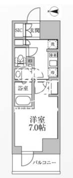 レジディア新御徒町2 811 間取り図