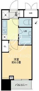 クロスレジデンス蒲田 210 間取り図