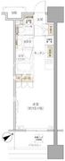 パークハビオ西新宿 503 間取り図