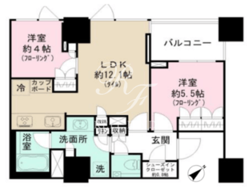 パークコート千代田四番町 1312 間取り図