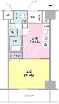 ヴェルデ東日本橋 803 間取り図