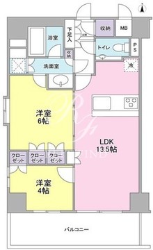 プロスペクト・グラーサ広尾 1105 間取り図