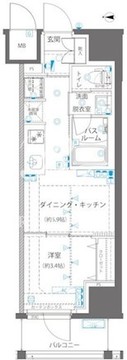 ズーム浅草ウエスト 203 間取り図