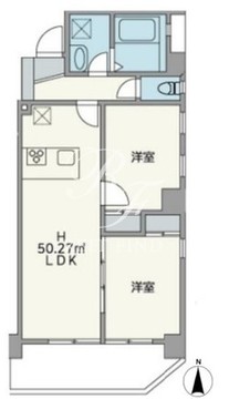 JU TOWER FRONT両国 502 間取り図