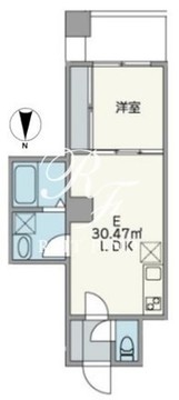 JU TOWER FRONT両国 305 間取り図