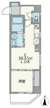 JU TOWER FRONT両国 203 間取り図