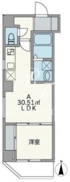 JU TOWER FRONT両国 201 間取り図