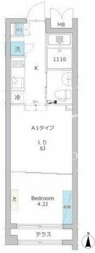 ユーレジデンス音羽 104 間取り図
