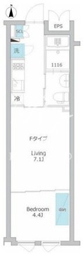 アレーロ音羽 404 間取り図