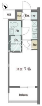 カスタリア大井町 602 間取り図