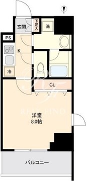 リテラス大島 1105 間取り図