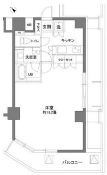 カスタリア大塚2 1102 間取り図