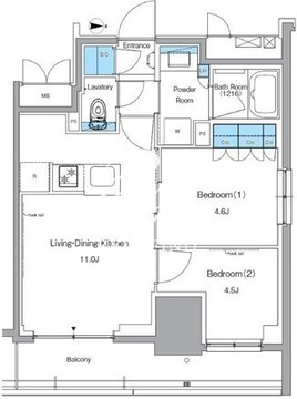 プライムアーバン浅草田原町 306 間取り図