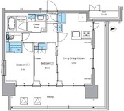 プライムアーバン浅草田原町 1503 間取り図