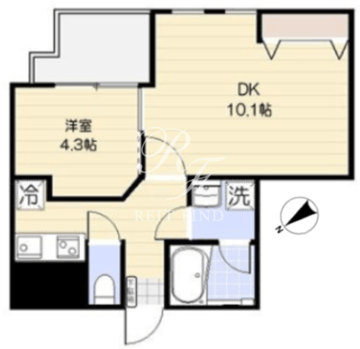 ムジーク北参道 702 間取り図