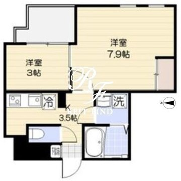 ムジーク北参道 1002 間取り図
