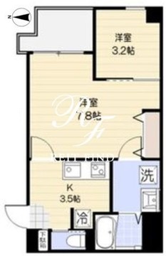 ムジーク北参道 404 間取り図
