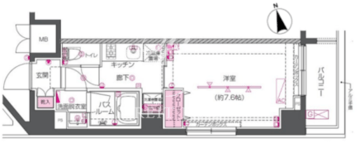 ズーム戸越銀座 701 間取り図