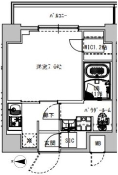 エスレジデンス木場フルスパーク 501 間取り図