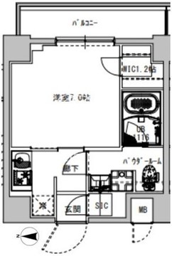 エスレジデンス木場フルスパーク 901 間取り図