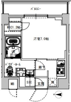エスレジデンス木場フルスパーク 404 間取り図